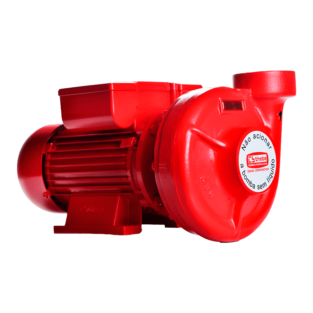 BOMBA INCÊNDIO CENTRÍFUGA MONOESTÁGIO THSI-18 3,0 CV MOTOR MONOFÁSICO THEBE IP55 ROTOR 123MM