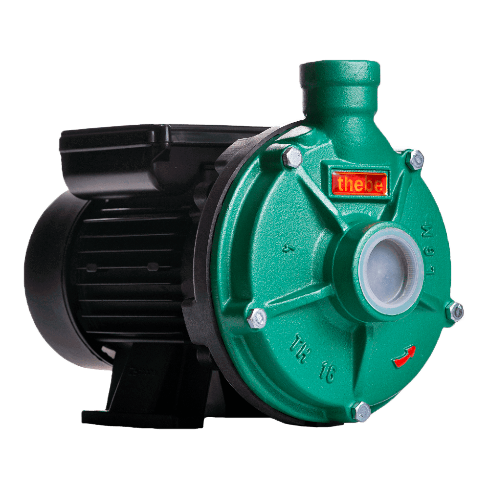 BOMBA CENTRÍFUGA MONOESTÁGIO TH-16 NR 1,0 CV MOTOR MONOFÁSICO THEBE IP55 ROTOR 128MM