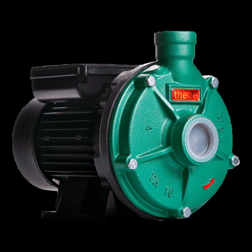 BOMBA CENTRIFUGA MONOESTÁGIO TH-16 NR 1,0 CV ROTOR 128MM MOTOR THEBE MONOFÁSICO  IP55 127/220-254V